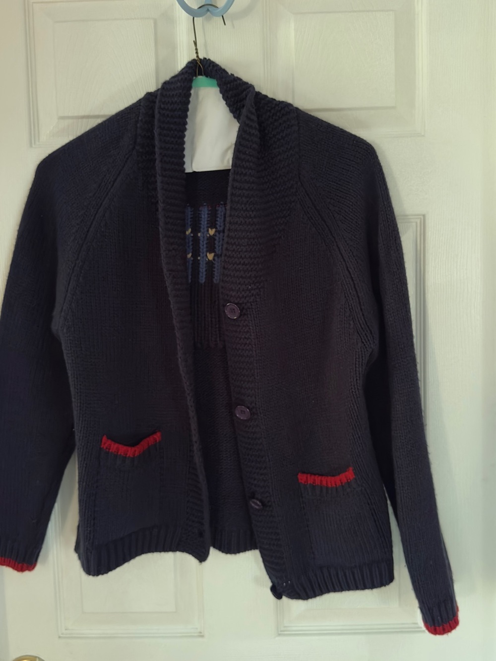 Pink Pineapple vintage American Flag Cardigan - Picture 2 of 3